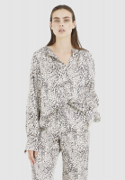 Bluse aus Minimal-Leo-Druck Bluse aus Minimal-Leo-Druck