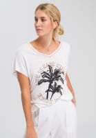 T-shirt with palm print