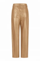 Barrel-fit jeans made of soft faux leather