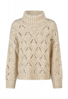 Sweater with chunky mesh pattern