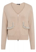 Strickjacke mit Perlen-Applikation