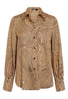 Bluse mit grafischem Print