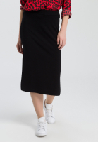 Knitted skirt with side slit