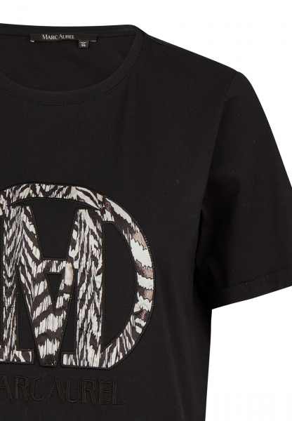 T-Shirt mit appliziertem Logo-Print