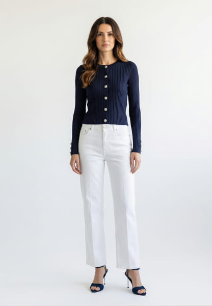 Pullover mit Knopfleiste