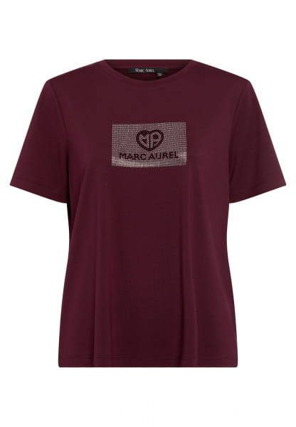 T-Shirt mit Strasslogo