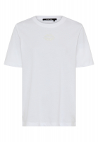 Shirt with bead appliqué