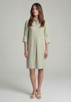 Leinenkleid mit Hemdkragen