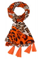 Scarf with ornamental tassel details