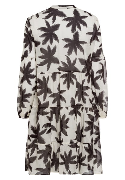 Boho dress with palm tree print