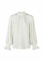 Boho-style striped blouse