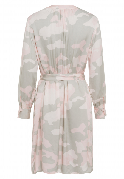 Tunic dress in camouflage print
