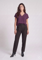 Top with lace neckline