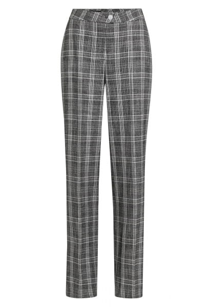 Classic pants with mottled check