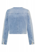Jeansjacke ohne Kragen