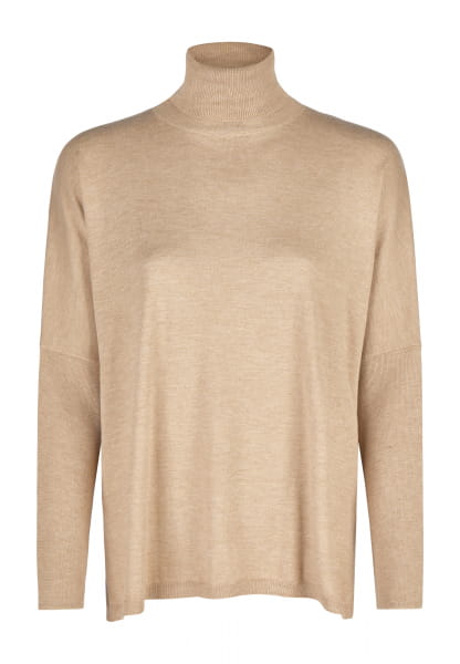 Basic style turtleneck jumper