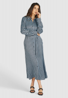 Shirt dress with graphic print