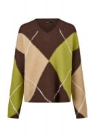 Pullover mit übergroßem Argyle-Muster
