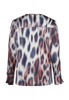 Tunic blouse in leopard print