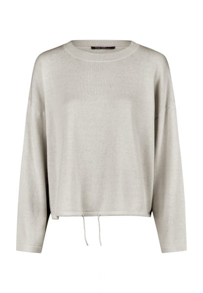 Cropped sweater made of high-quality cotton-cashmere