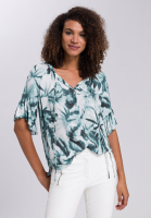 Blouse with jungle print