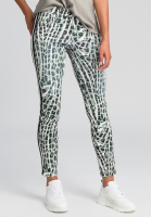 5-pocket leggings with eye-catching animal print and side band