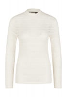 Jersey lace turtleneck