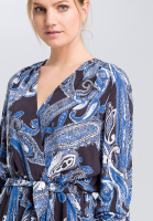 Wrap blouse with Paisley print