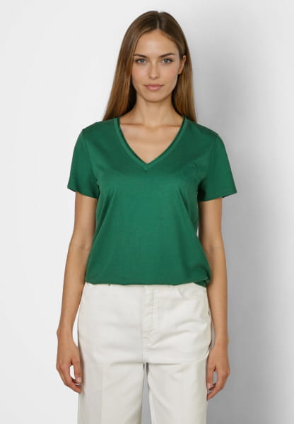 Shirt mit V-Auschnitt