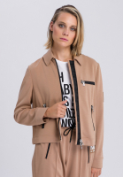 Jacke aus Scubajersey mit Logobadge
