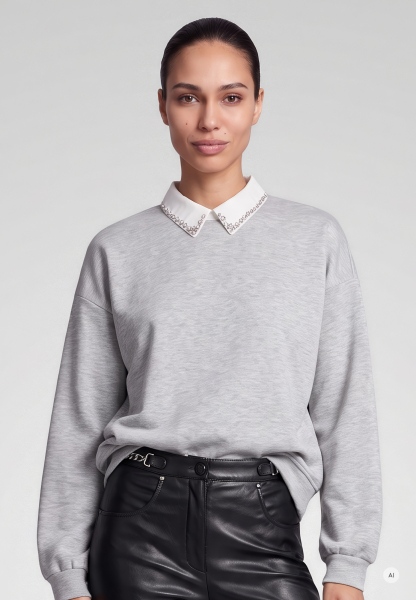 Sweater with slit