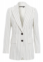 Blazer with woven stripes in viscose blend