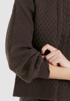 Pullover mit Zopfmuster
