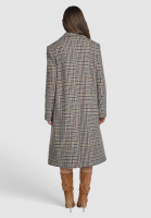 Recycled wool blend coat checked