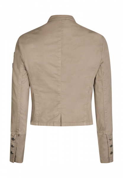 Textured cotton field jacket
