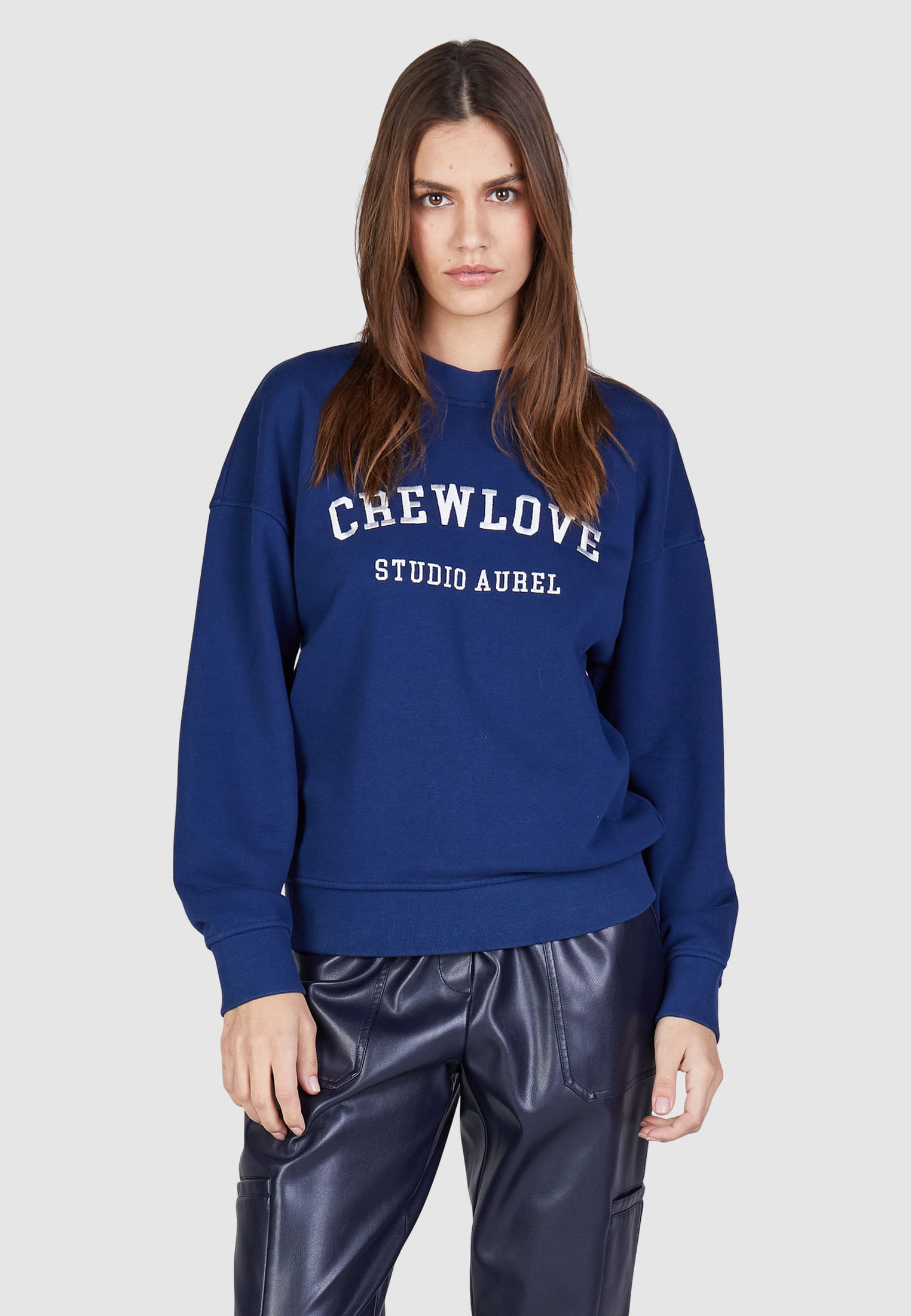 MARC AUREL Sweatshirt mit CREWLOVE Stickerei