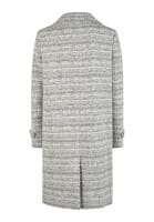 Tweed-look coat in a virgin wool blend