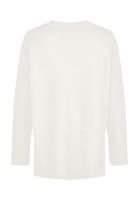 Pullover with ribbed hem