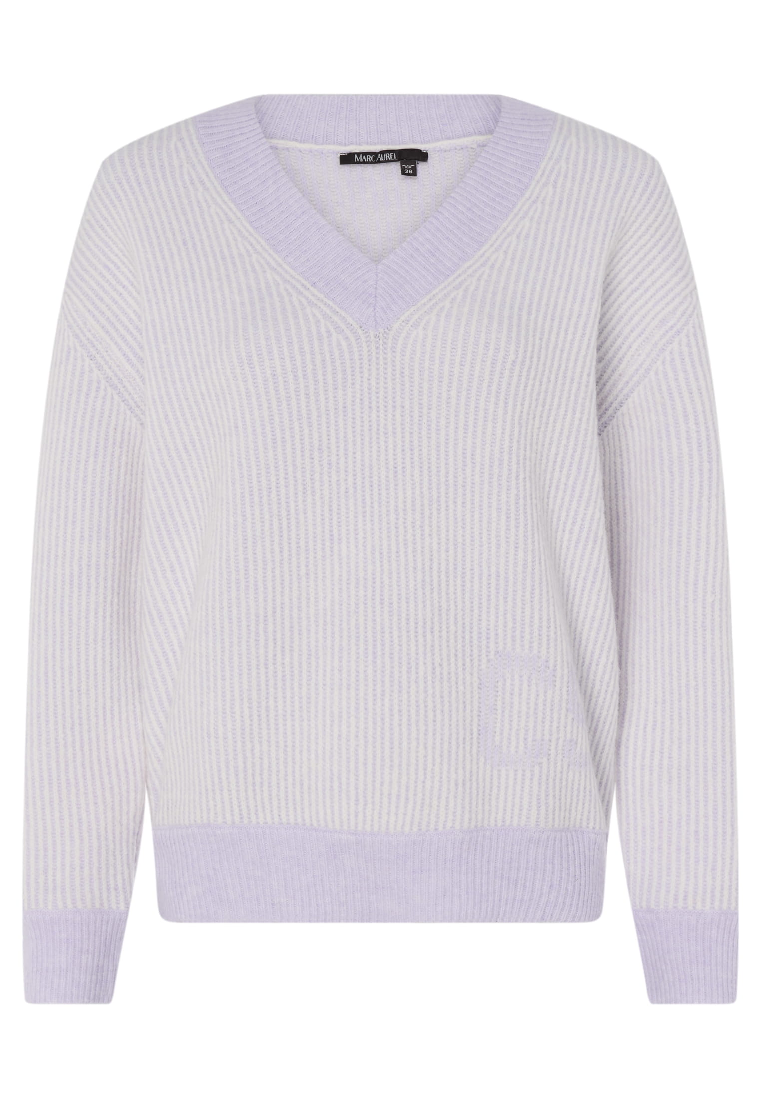 MARC AUREL Pullover mit Schrift-Jacquard