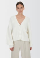 Cardigan with beaded appliqué