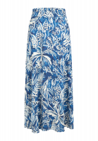 Maxi skirt with tropical print