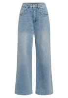 Jeanshose mit weitem Bein