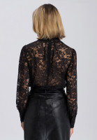 Slip-on blouse in detailed lace optics