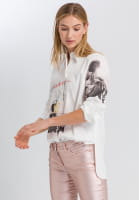 Shirt blouse with photo print