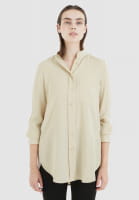 Satinbluse mit Stehkragen Satinbluse mit Stehkragen