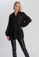 Bluse mit Glanzstreifen