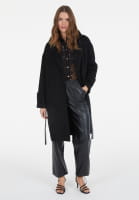 Kunstleder-Hose im Workwear-Look