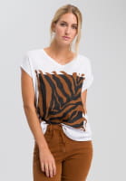 T-shirt with tiger frontprint