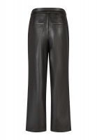 Faux Leather Jogginghose mit Kontraststreifen