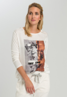 Shirt blouse With abstract frontprint
